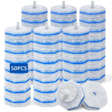 50 Count Toilet Wand Refills for Clorox, Disposable Toilet Brush Heads Compatible with Most Toilet Bowl Wand Refills System for Bathroom Cleaning