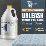 CarpetGeneral Carpet Extraction Cleaner - Water-Based Professional Deep Clean Carpet Cleaner Solution for Machine - Heavy Duty Stain Remover