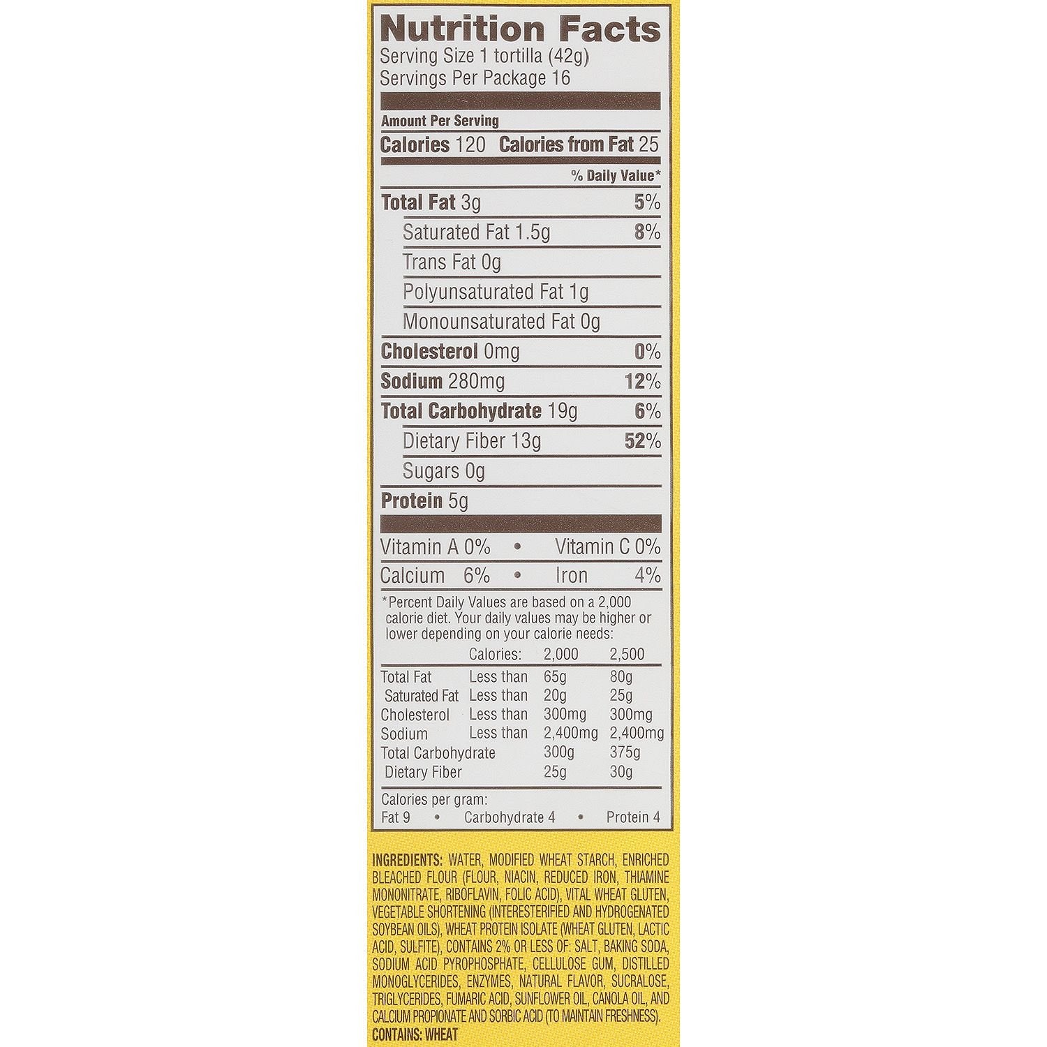 Mission Low Carb Soft Taco Flour Tortilla's 24 oz 2/8 ct 2 Twin Pack CRC Kosher Total of 48 oz 32 Tortillas