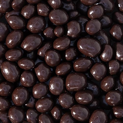 Dark Chocolate Covered Espresso Coffee Beans - 2 Pound Bulk Pack