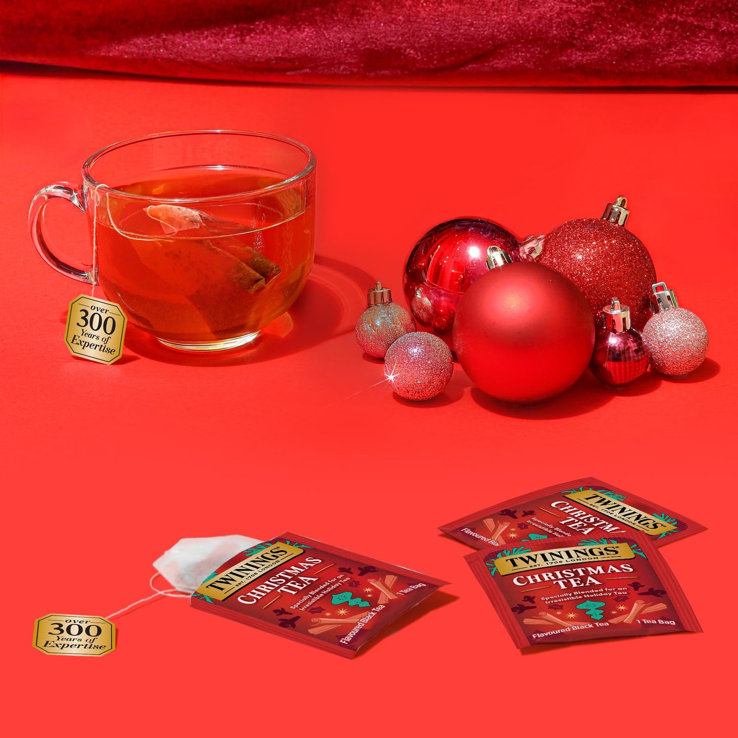 Twinings Holiday Variety Pack Tea Bags, Christmas Tea and Winter Spice, 20 Count (Pack of 4), Enjoy Hot or Iced, 80 Teabags