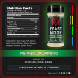 Feast Mode Flavors | Gainz Pack | 5 count | 5oz seasonings | Hawaiian BBQ | Garden Veggie | Butter Herb | Farmhouse Ranch | Asiago Jalapeno | meal
