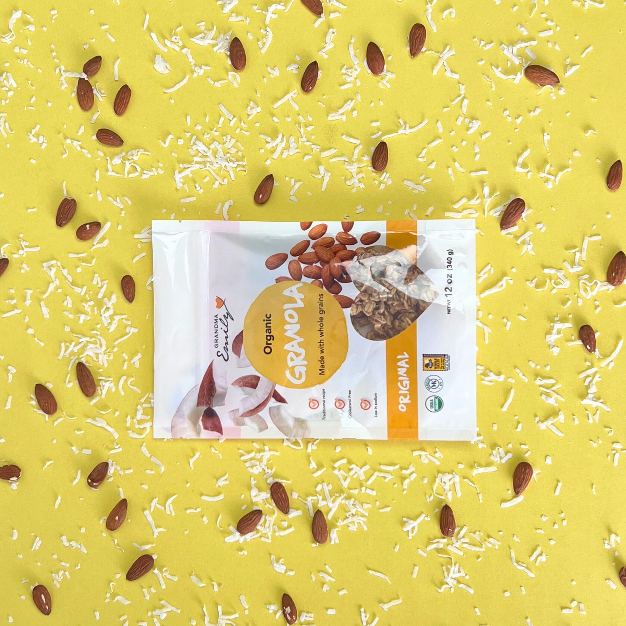 Grandma Emily Organic Original Breakfast Granola with Coconut and Almond, 12 ounces