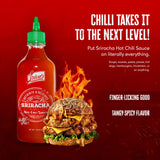 Lieber's Sriracha Hot Chili Sauce, Authentic And Delicious, Non-GMO, No MSG, Gluten-free, Cholesterol-free, and Vegan, NET WT. 1 lb (454g)