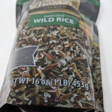 Minnesota Grown Wild Rice by Four Brothers 1lb Cultivated Premium Raw Gluten-Free Cholesterol-Free 1 Pound Traditionally Bat-Roasted Package Rice