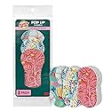 Scotch-Brite Pop Up Kitchen Sponges, Unique Compressed Kitchen Sponge for Cleaning Gently, Floral Pattern Dish Scrubber that Expands with Water, 3