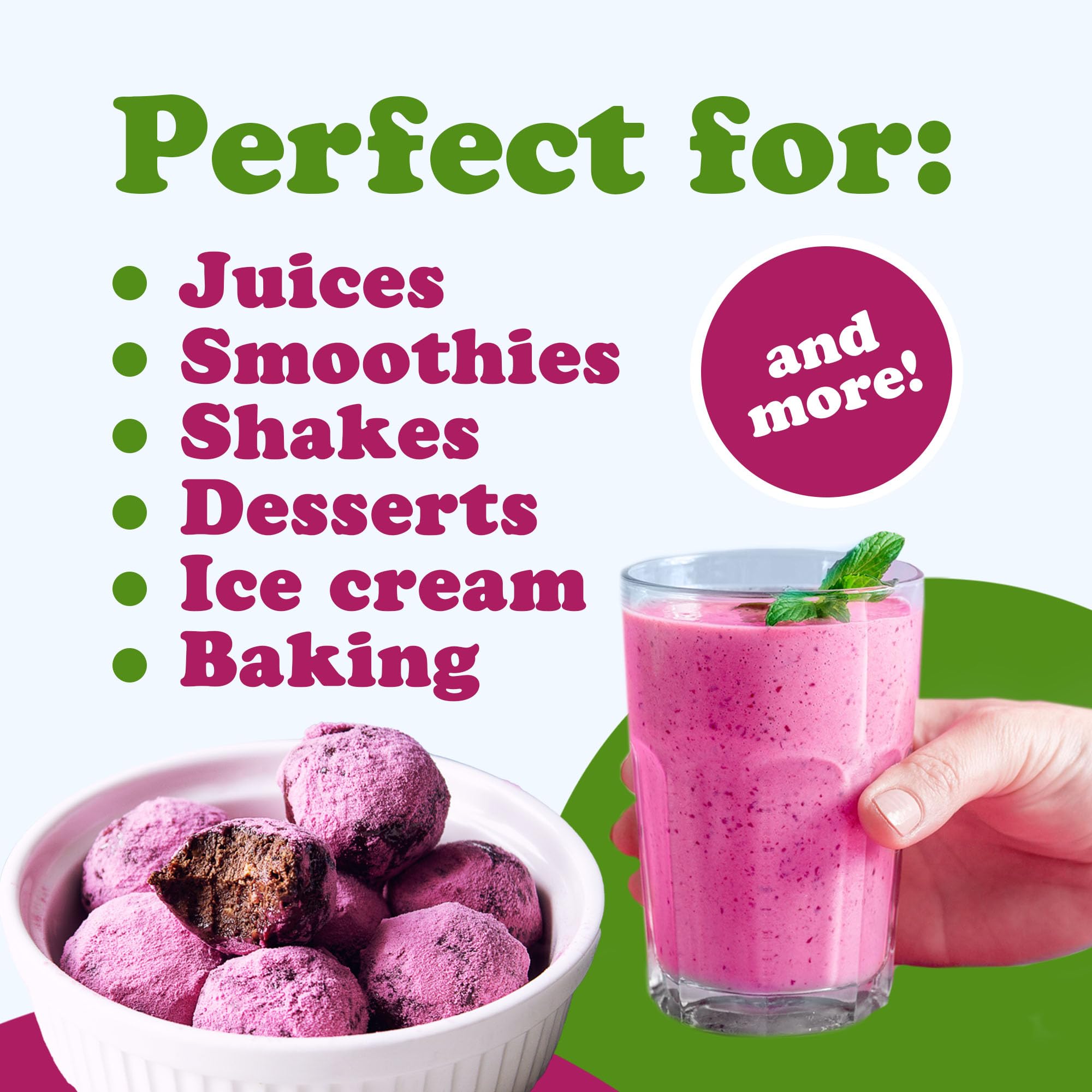 Food to Live Cherry Juice Powder, 14 Pounds - High in Vitamins and Antioxidants, All Natural Superfood, Perfect for Smoothies, Shakes and Cooking