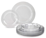 " OCCASIONS " 120 Plates Pack,(60 Guests) Heavyweight Premium Wedding Party Disposable Plastic Plates Set -60 x 10.5'' Dinner + 60 x 7.5''
