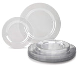 " OCCASIONS " 120 Plates Pack,(60 Guests) Heavyweight Premium Wedding Party Disposable Plastic Plates Set -60 x 10.5'' Dinner + 60 x 7.5''
