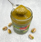 Wilderness Poets, Pistachio Butter - Organic, Raw, 100% Pistachio - Glass Jar (8 Ounce) - Perfect for Dubai Chocolate Bar Desserts with Kataifi or