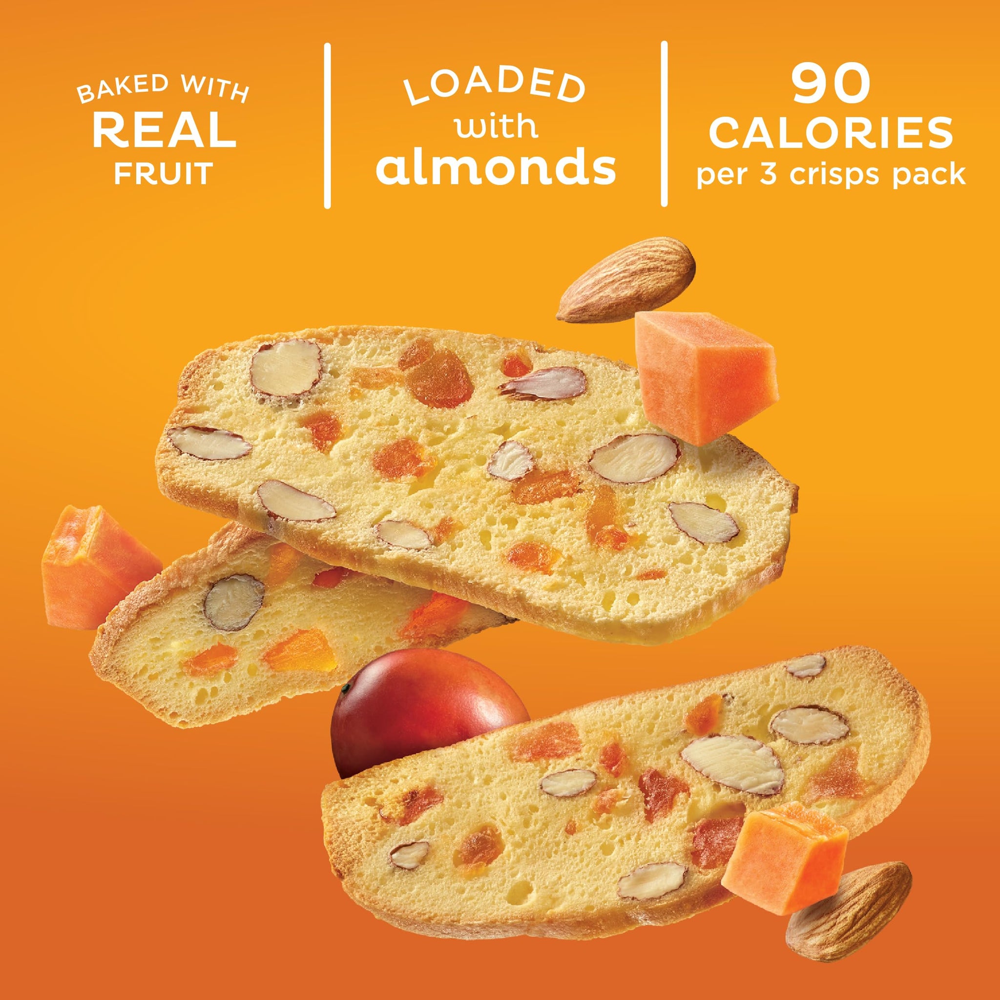 Nonni's THINaddictives Almond Thin Cookies - 3 Boxes Papaya & Passionfruit Cookie Thins Biscotti Italian Individually Wrapped Kosher Coffee 4.4
