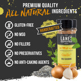Lane's Garlic² Seasoning Blend, 4 Oz, Garlic and Herb Seasoning with Salt, Onion, Black Pepper, & Turmeric. All Purpose Dry Rub for Cooking Beef