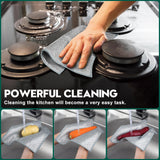 VMKBL 12 Pcs New Upgraded 3 Layers Non Scratch Wire Dishcloth, Multipurpose Wire Dishwashing Rags, Wet & Dry for Cookware, Sinks, Dishes, Stoves