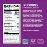Milton's Gluten Free Crackers, Everything - Everything Bagel Inspired, Non-GMO Project Verified, Kosher, Certified Gluten Free Snack, 7 Grains In