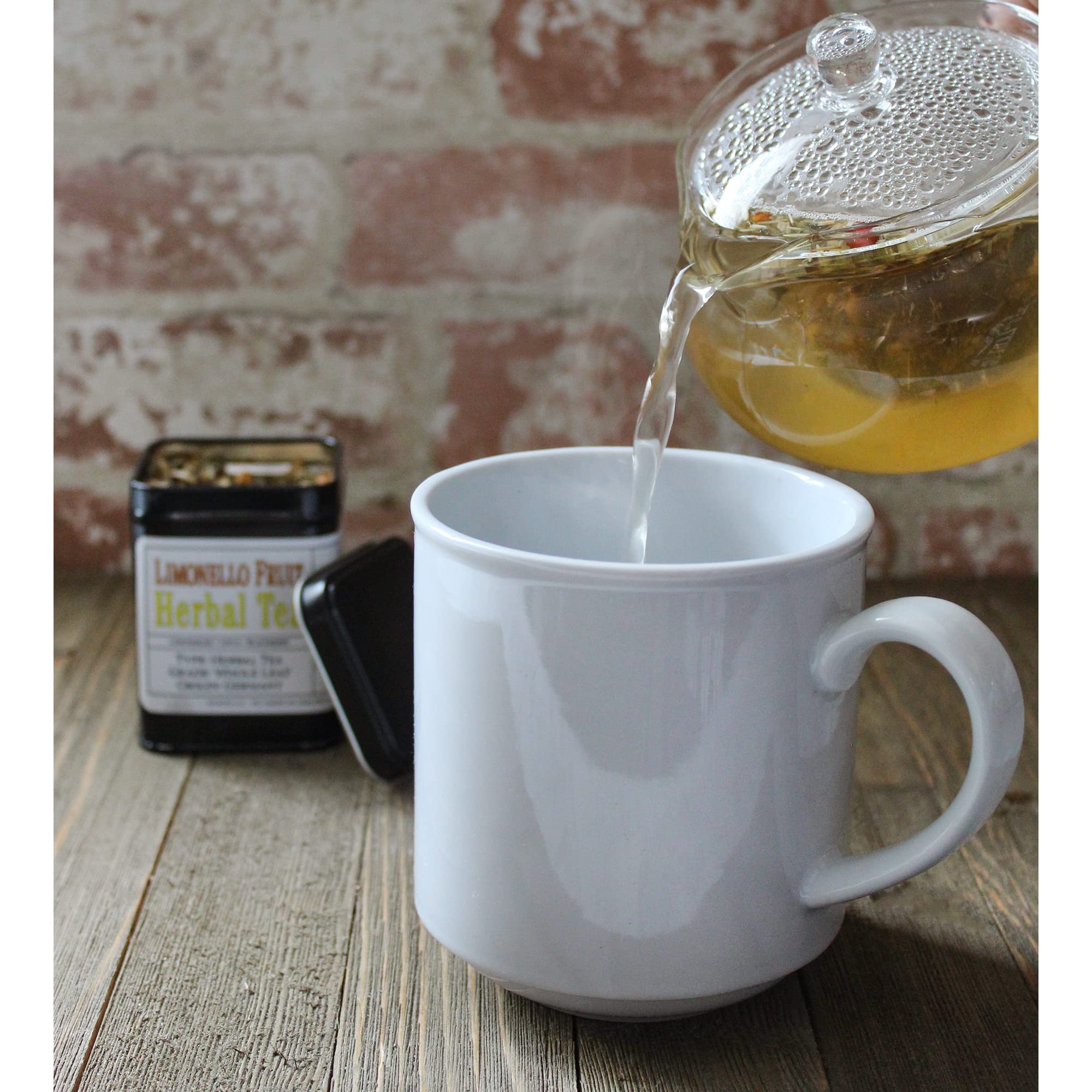 Solstice Limonello Herbal Loose Leaf Tea (60 Grams, Metal Tin); Citrus Caffeine Free Tisane, Makes Approx. 30 Servings