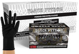 BLACK PYTHON HD 8 MIL Nitrile Disposable Gloves, Latex & Powder Free, Industrial, Raised Diamond Texture, Case/1000, X-Large