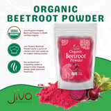 Jiva Organics Beet Root Powder 7 Oz Bag - for Baking & Smoothies - Pure & Natural, Non-GMO, Vegan