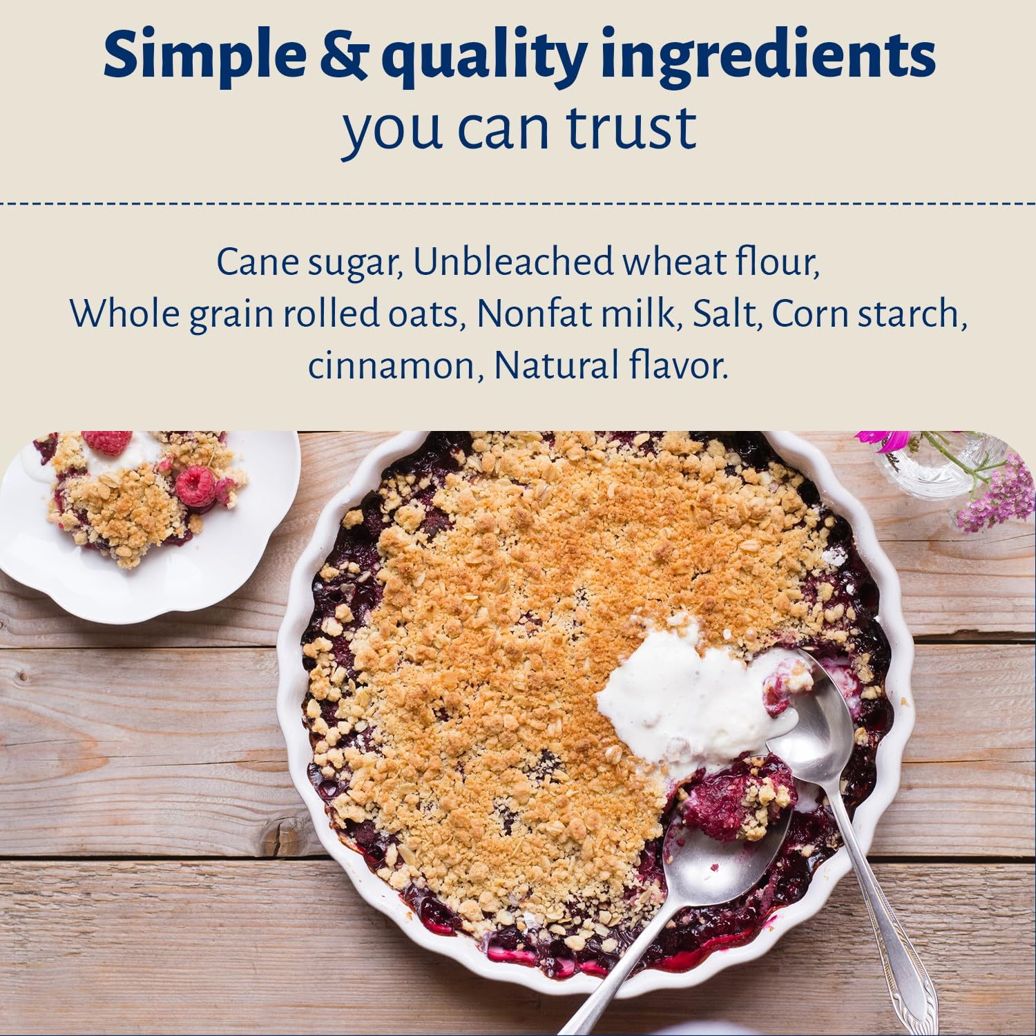 Calhoun Bend Mill Blueberry Crumble Mix | Delicious Easy to Make Crumble Dessert | Perfect for Blueberries or Your Favorite Fruits | Classic Dessert | Ideal for Baking Enthusiasts - 8 Oz (Pack of 1)