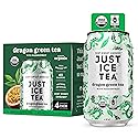 Just Ice Tea, Dragon Green Iced Tea, 4-Pack (12oz Cans), Green Tea, USDA Certified Organic, Real Brewed, Low Calorie, No Artificial Sweeteners, Fair