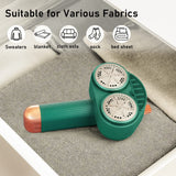 Fabric Shaver and Lint Remover, Dual-Head Lint Shaver Sweater Shaver with Dual-6-Leaf Blades, Rechargeable Electric Sweater Shaver Lint Ball Shaver