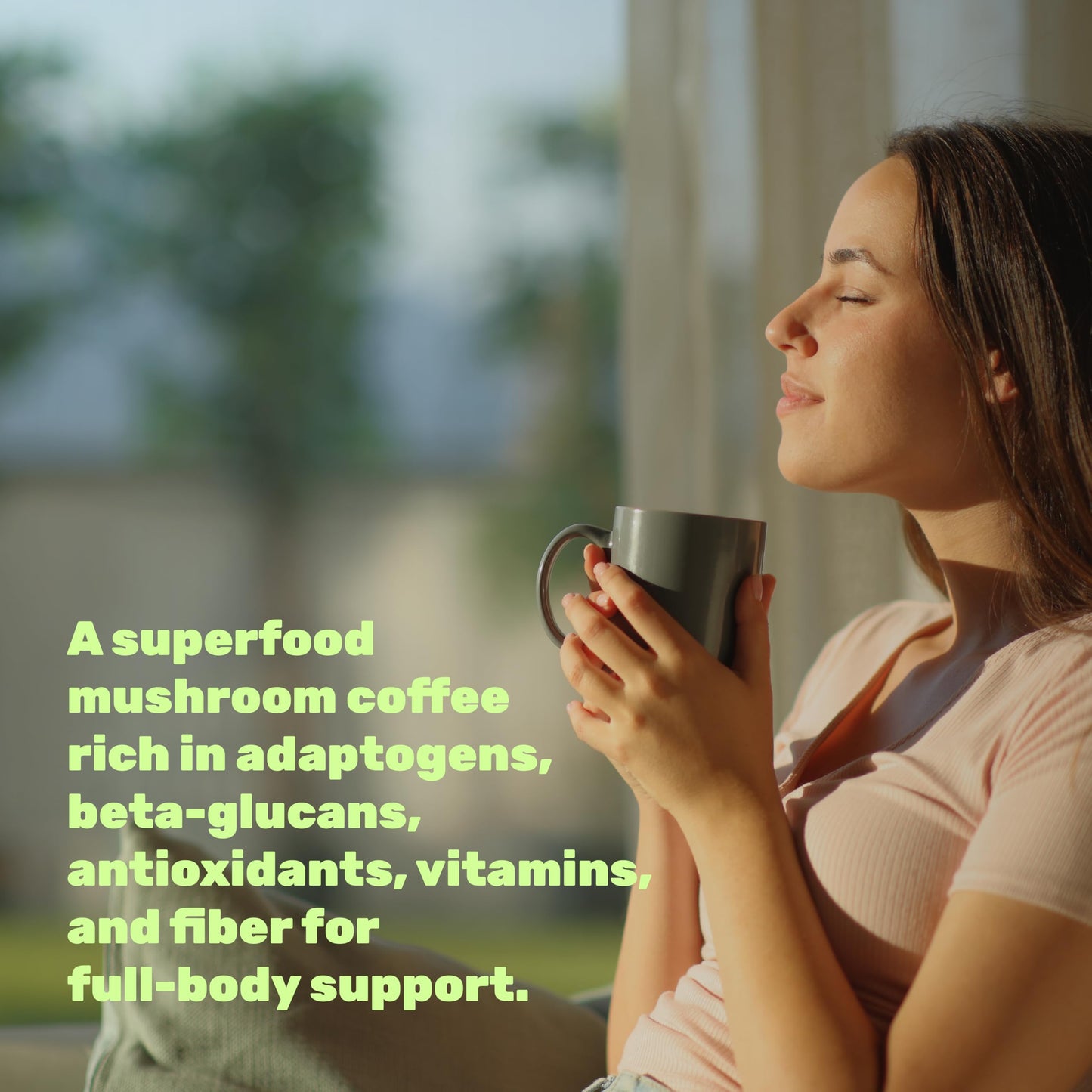 Organic Mushroom Coffee, 10oz - 10 Adaptogenic Mushrooms with Arabica Coffee + MCT Oil for Smooth Flavor - Turkey Tail, Lions Mane, Cordyceps, Chaga