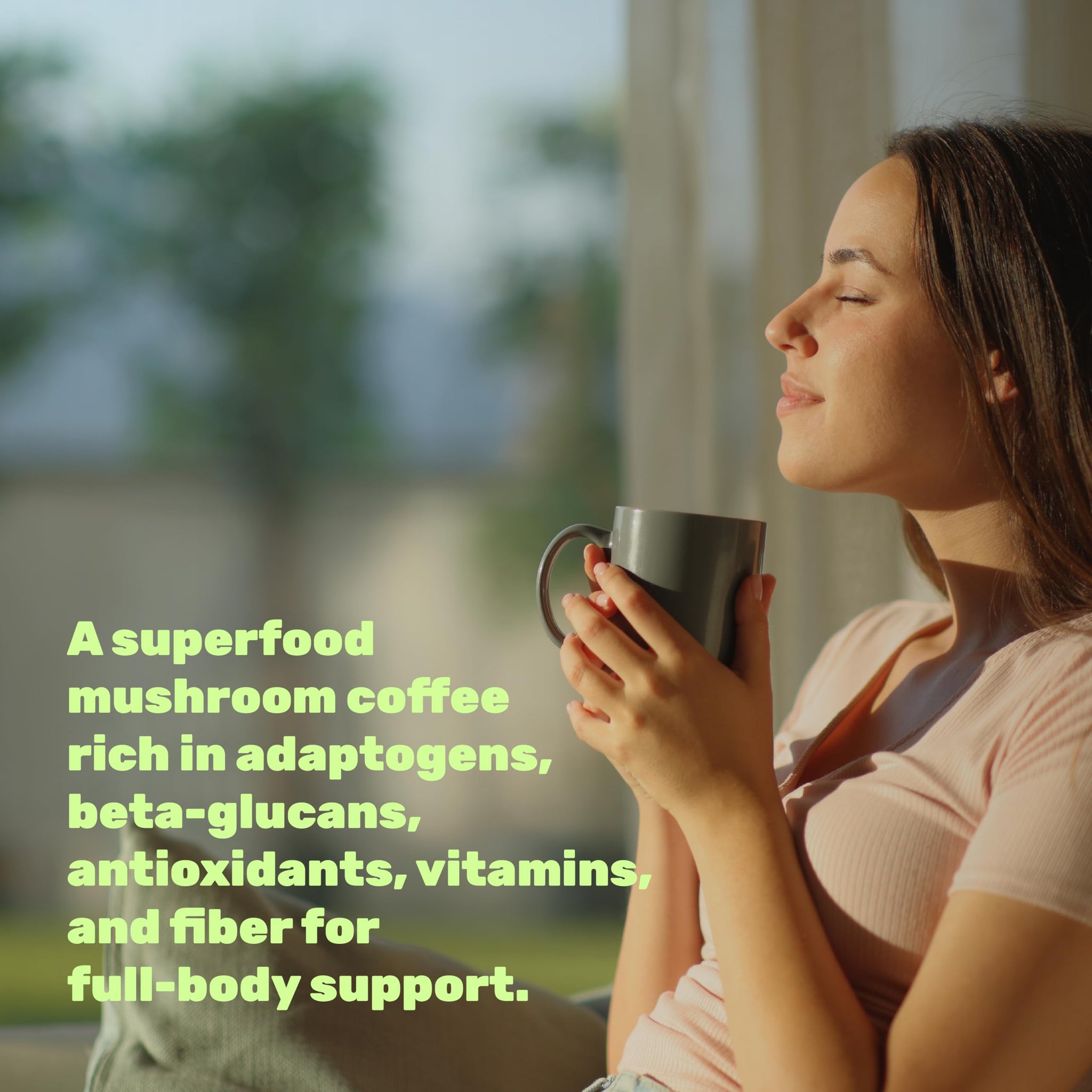 Organic Mushroom Coffee, 10oz - 10 Adaptogenic Mushrooms with Arabica Coffee + MCT Oil for Smooth Flavor - Turkey Tail, Lions Mane, Cordyceps, Chaga