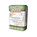 Glicks Unbleached High Gluten Flour, (5 Pounds) Enriched, Presifted, Kosher, No Preservatives