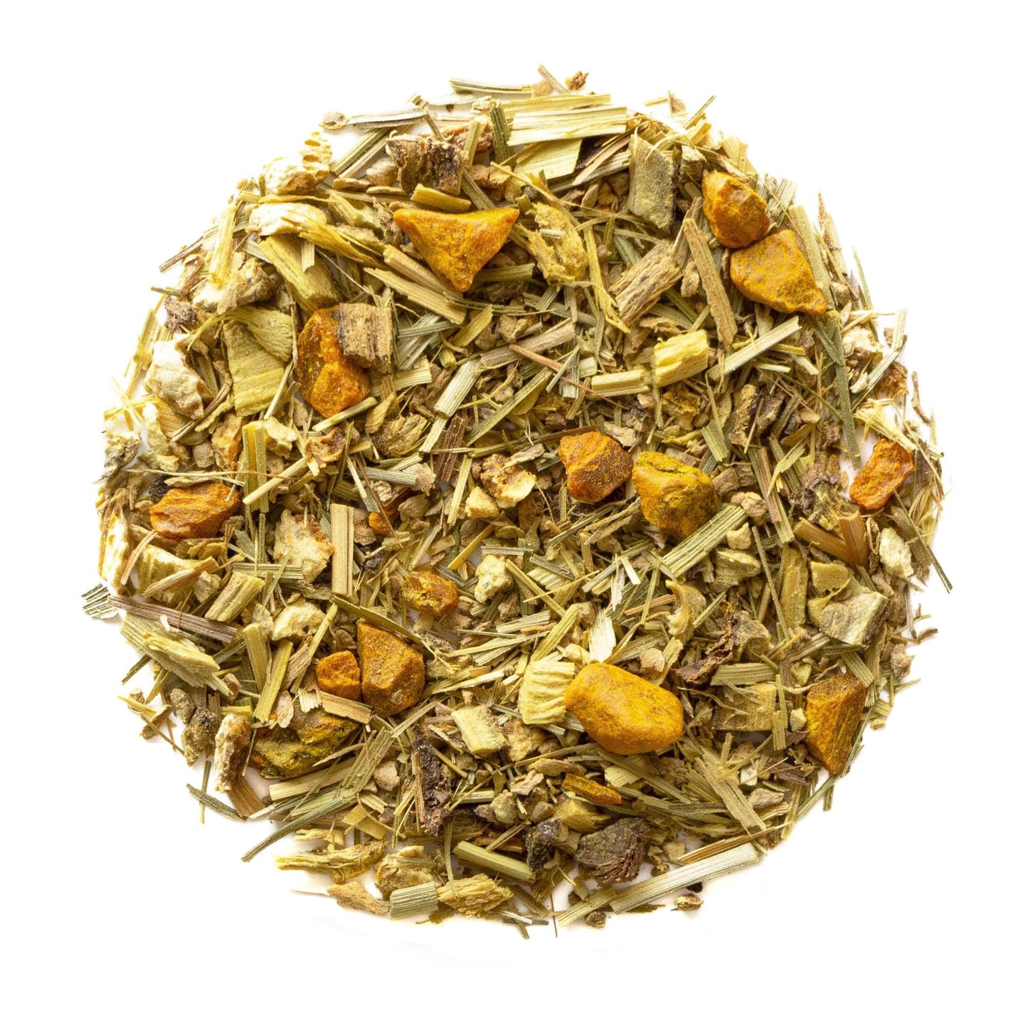 Heavenly Tea Leaves Organic Turmeric Ginger, Bulk Loose Leaf Herbal Tea, 1 Lb. (Approx. 200 Servings) - Naturally Caffeine Free, Inflammation
