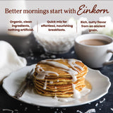 Jovial Organic Einkorn Pancake & Waffle Mix - Pancake Mix, Premium Batter Flour for Waffle Maker, Fast & Easy Breakfast Food, Non-GMO, USDA Organic - 16 oz (Pack of 3)