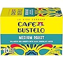 Café Bustelo Medium Roast, Single Serve Coffee Pods, 10 Count (Pack of 1)