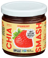 Smash Foods Strawberry Jam | Low-Calorie, No Sugar Added Keto Jam with Upcycled Fruit & Chia Seeds | Vegan, Paleo Superfood Fruit Spread (1 Jar)