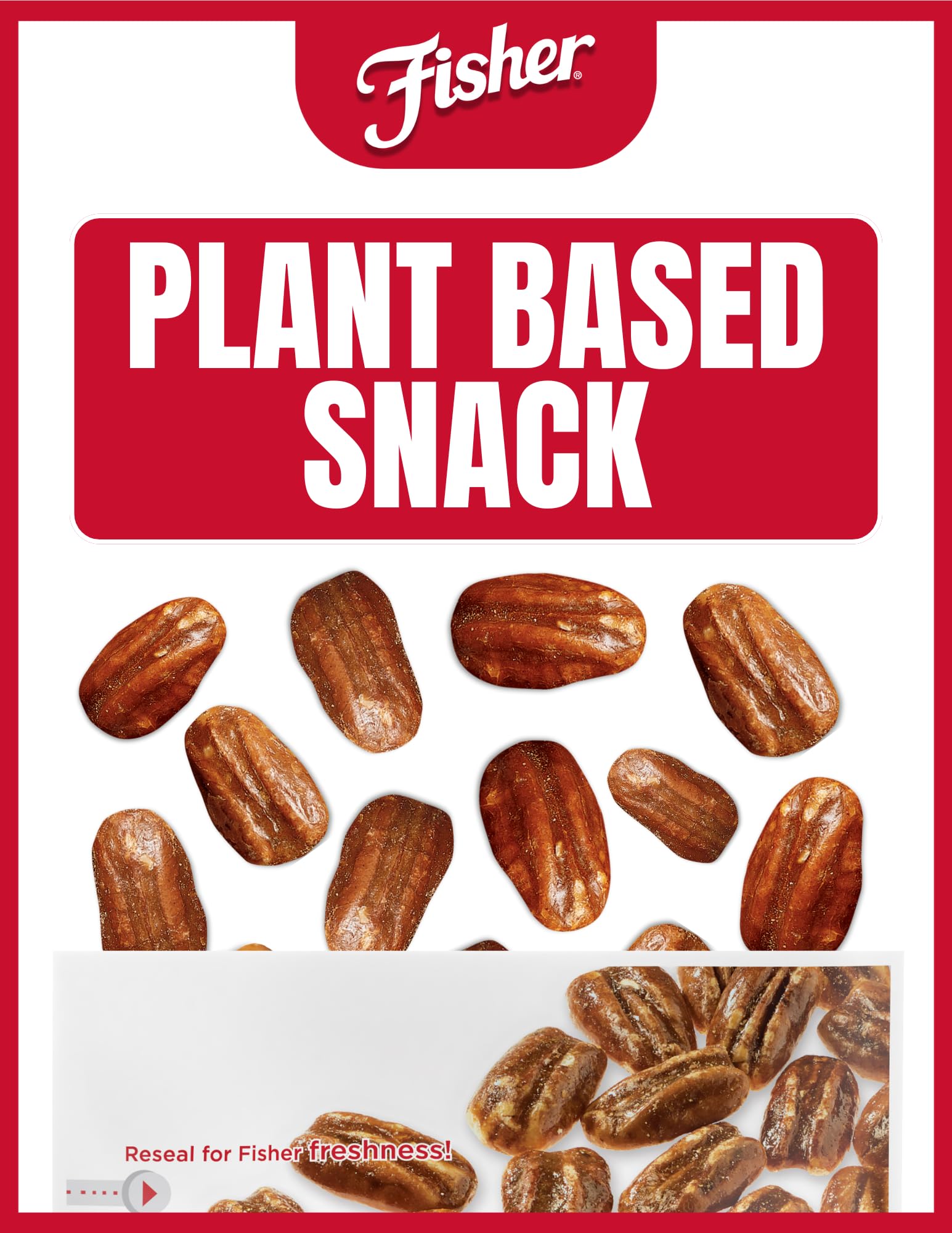Fisher Snack Praline Pecans, 5.5 oz (Pack of 1), Resealable Pouch, Mammoth Candied Pecans, Perfect for Gifting or Personal Enjoyment, Crunchy