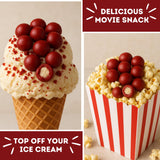 Red Velvet Bite Sized Edible Cookie Dough, Valentine's day Candy, Movie Theater Candies, Ice Cream Toppers and Candy Buffets, 3.1 Ounces (Pack of 3)