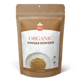 Organic Ginger Powder 16oz (454g) | Ground Ginger Spice from India | USDA Organic, Non-GMO, Gluten-Free | Great for Cooking, Baking, Smoothies, Teas