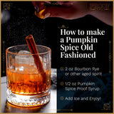 Proof Syrup Old Fashioned Cocktail Mix - Made with Real Bitters & Cane Sugar - Pumpkin Spice Flavor - Fast, Easy, Delicious, Handcrafted Craft
