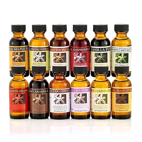 Bakto Flavors Natural Flavors - PICK YOUR OWN FLAVORS - 1 Fluid Ounce, Pack of 4