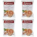 Serra Le Italiane, Italian Natural Hard Candy Filled With Red Orange From Sicily Italy, 3.5 Ounce Pack of 4