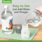 Tovolo Microwave Steam Cleaner for Inside Microwave Oven Easy to Use Fill Lines for Water Vinegar Helps Clean and Deodorize, Microwaveable Silicone