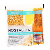Nostalgia Movie Theater Style Popcorn Packets for Popcorn Machine, All-in-One Popcorn Kernels, Butter Flavored Coconut Oil, Seasoning Salt, 8oz Packs