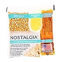 Nostalgia Movie Theater Style Popcorn Packets for Popcorn Machine, All-in-One Popcorn Kernels, Butter Flavored Coconut Oil, Seasoning Salt, 8oz Packs