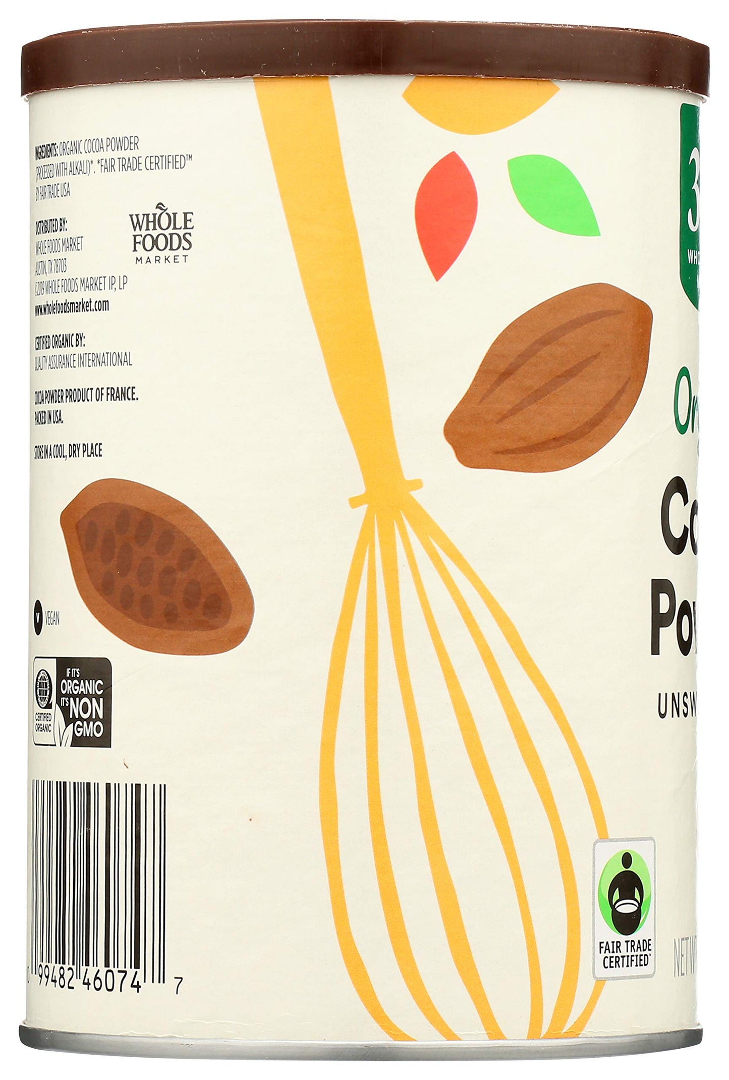 365 by Whole Foods Market, Organic Cocoa Powder, Unsweetened, 8 Ounce