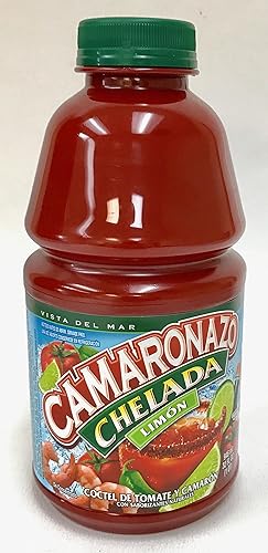 CAMARONAZO CHELADA LIME JUICE COCKTAIL 32 OZ