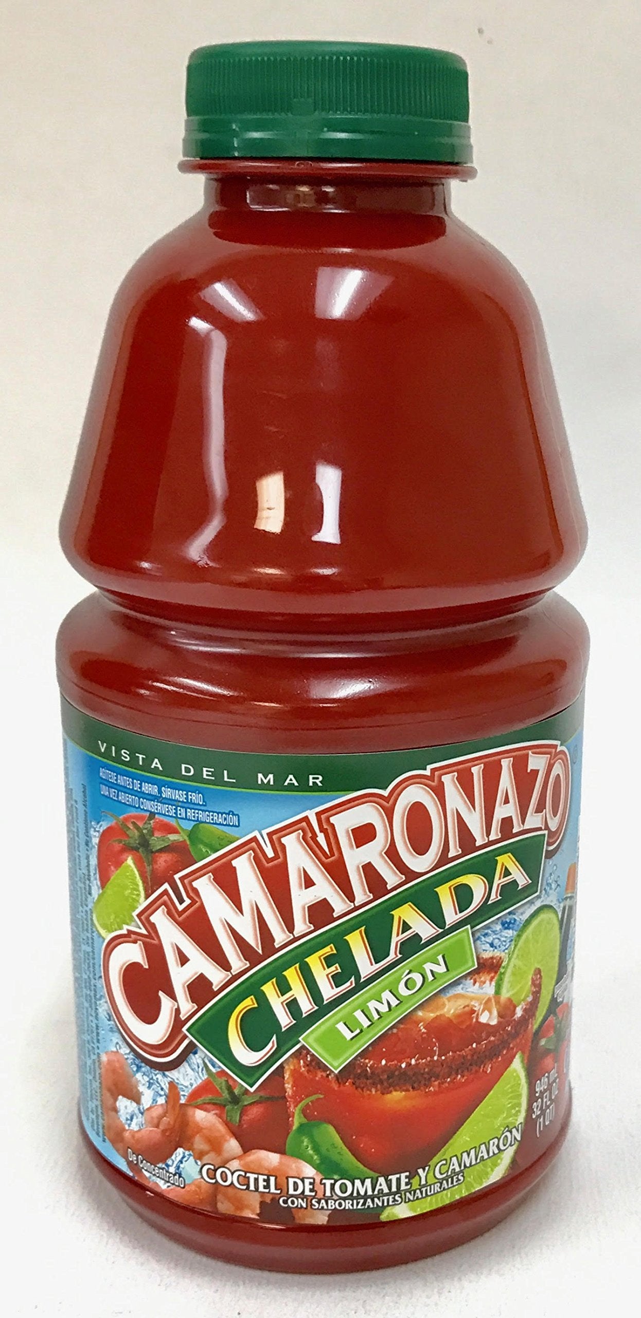 CAMARONAZO CHELADA LIME JUICE COCKTAIL 32 OZ