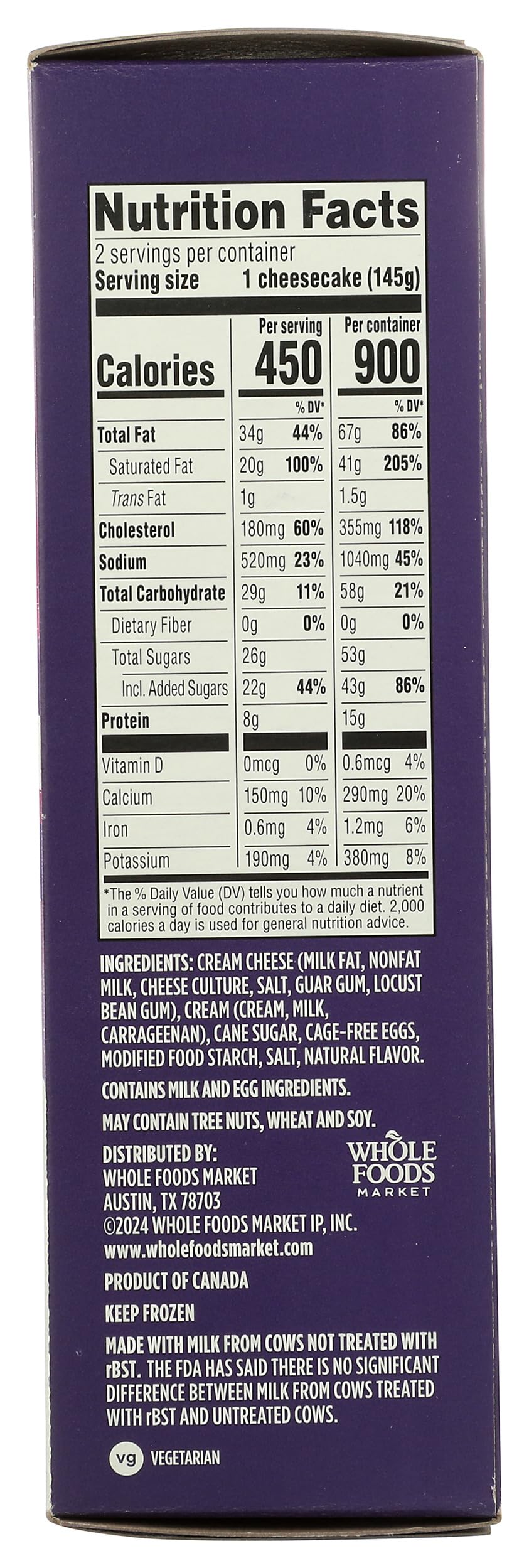 Whole Foods Market Basque-Style Cheesecake, 10.2 OZ