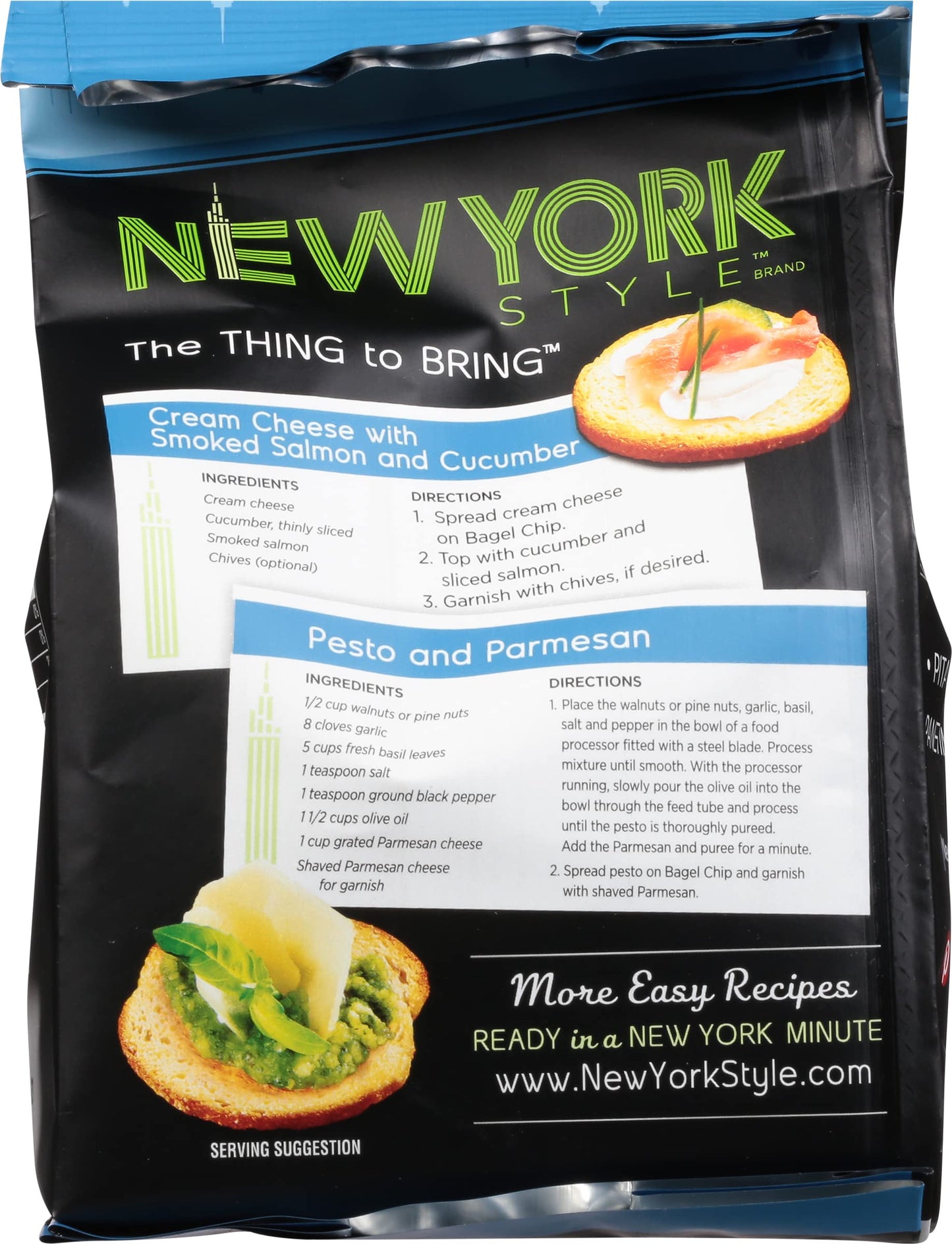 New York Style Bagel Crisps, Sea Salt, 6 Ounce