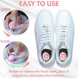 Air Jungles Shoe Deodorizer Balls 12 Ct, Honey Peach Scent, Odor Remover Balls for Sneakers, Gym Bags, Lockers, Closets, Hampers, and Drawers