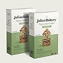 Julian Bakery Paleo Thin Crackers | Salt & Pepper | USDA Organic | Gluten-Free | Grain-Free | GMO Free | Low Carb | 8.4 Ounce (Pack of 2)