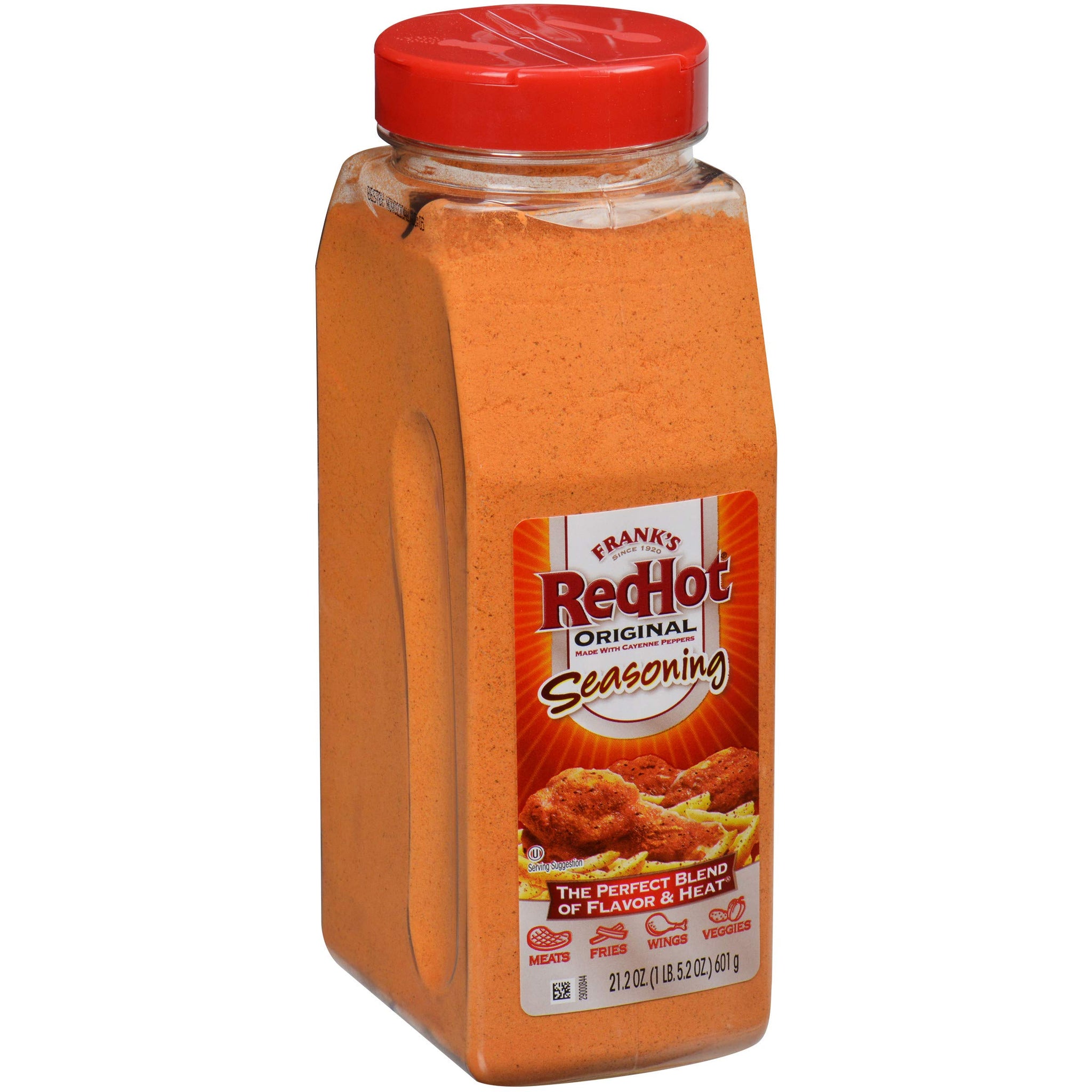 Frank's RedHot Original Seasoning, 21.2 oz - One 21.2 Ounce Container of Hot Sauce Seasoning Blend of Savory Garlic and Spicy Cayenne Pepper, Perfect