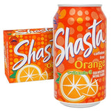 Shasta Orange | 12-Pack of 12oz Cans | Tangy & Sweet Orange Soda | Caffeine-Free | Family Favorite