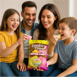 Swirlee Country Time Lemonade Cotton Candy - Sweet & Tangy Sugar Floss Candy, Soft Fluffy Treat, 2 Pack Party Snack